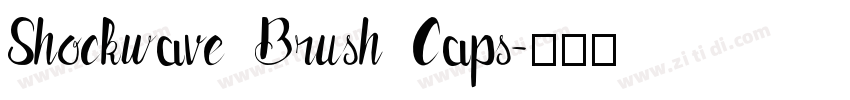 Shockwave Brush Caps字体转换